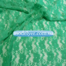 Ткань Гипюр стрейч (бирюза зеленая)